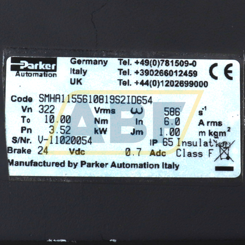 SMHA1155610819S2ID654 Parker