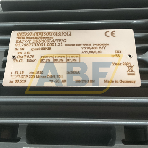 KA77T/DRN100L4/TF/C SEW-EURODRIVE