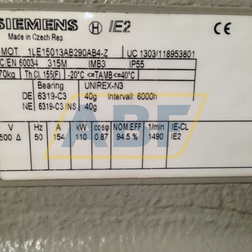 1LE1501-3AB29-0AB4-Z Siemens