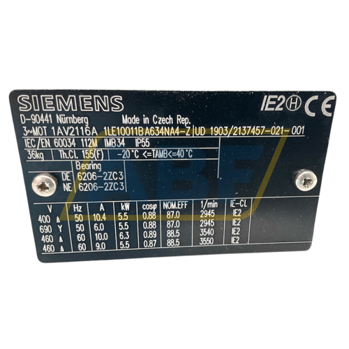 1LE1001-1BA63-4NA4-Z Siemens