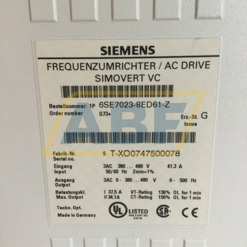 6SE7023-8ED61-Z G73 Siemens