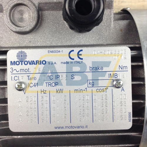 NMRV040FI100-T63A4B14 Motovario