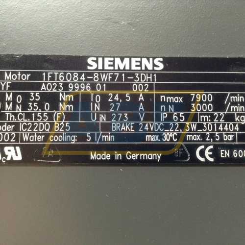 1FT6084-8WF71-3DH1 Siemens