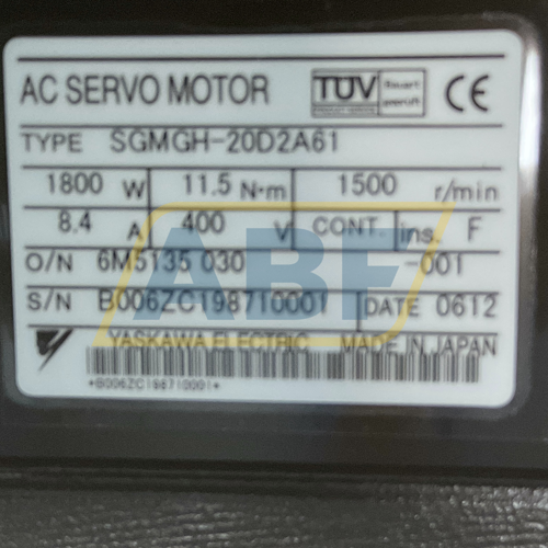 SGMGH-20D2A61 Yaskawa