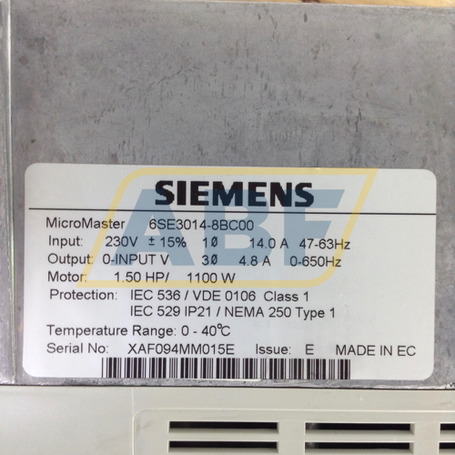 6SE3014-8BC00 Siemens