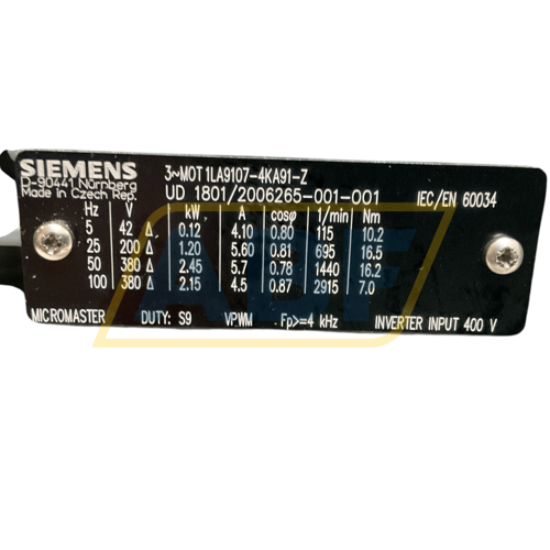 1LA9107-4KA91-Z Siemens