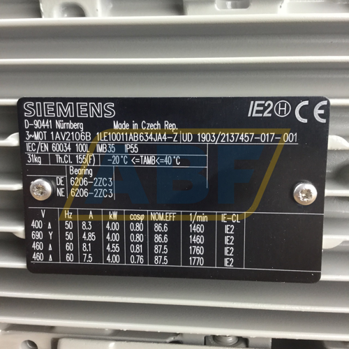 1LE1001-1AB63-4JA4-Z Siemens