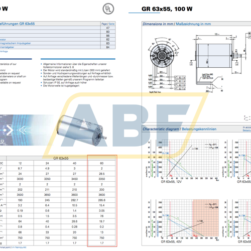 GR63X55/PLG70-4/24V Dunkermotoren