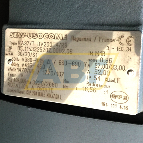 KA97T/DV200L4/RS SEW-EURODRIVE