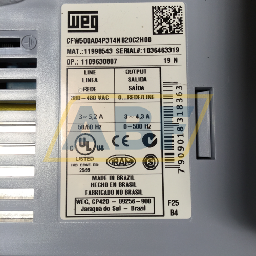 CFW500A04P3T4NB20C2H00 WEG