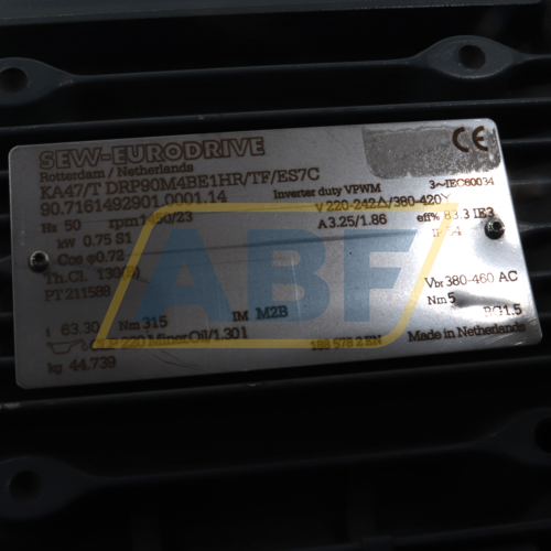 KA47T/DRP90M4BE1HRTF SEW-EURODRIVE