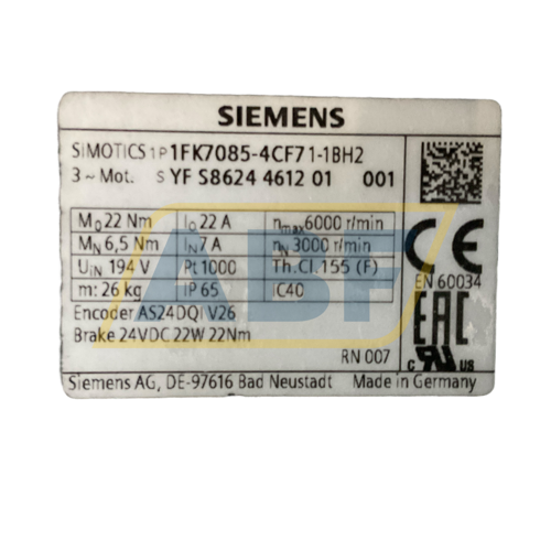 1FK7085-4CF71-1BH2 Siemens