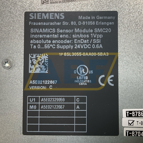 6SL3055-0AA00-5BA3 Siemens