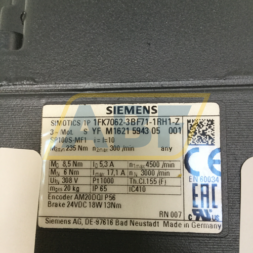 1FK7062-3BF71-1RH1-Z J29 Siemens