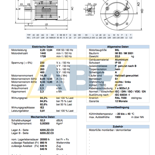 FCA90LC-4/HEB5 AC-Motoren GmbH