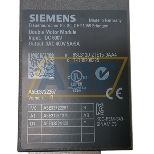 6SL3120-2TE15-0AA4 Siemens