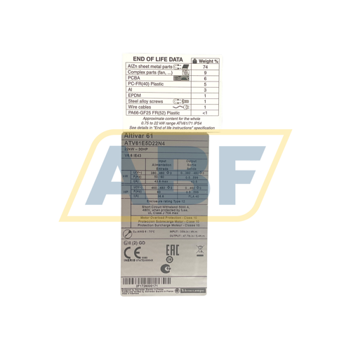 ATV61E5D22N4 Schneider Electric
