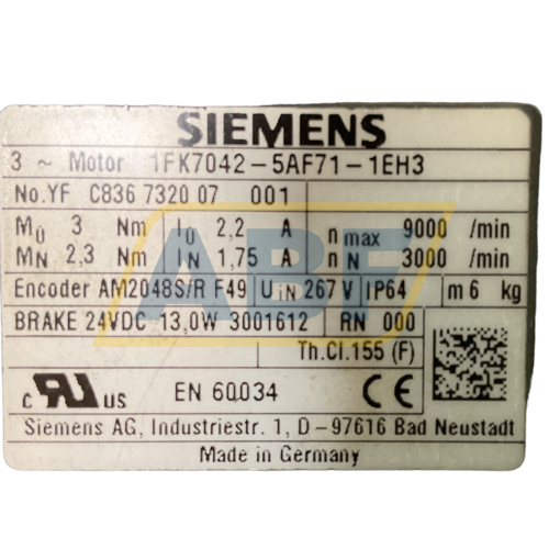 1FK7042-5AF71-1EH3 Siemens
