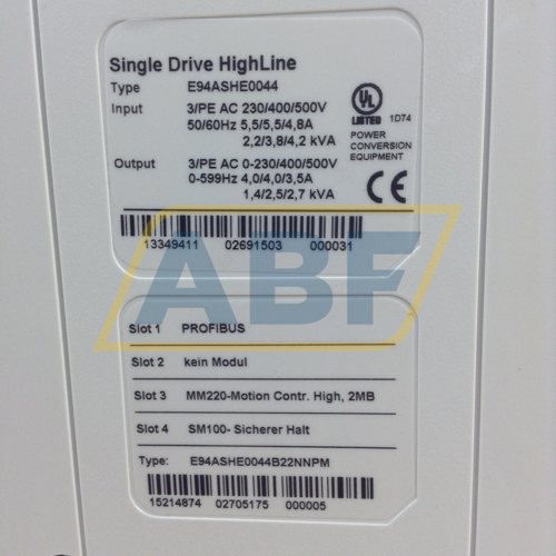 E94ASHE0044B22NNPM Lenze