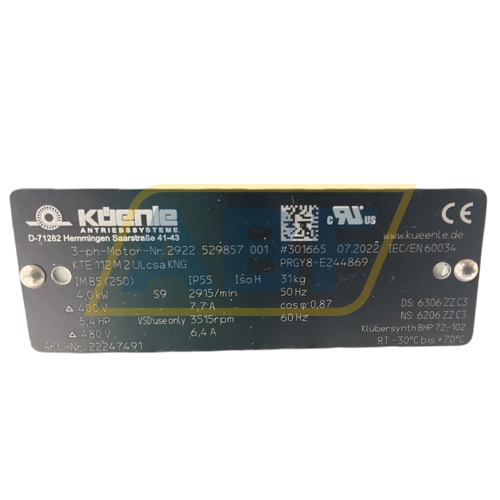 2922 529587 001 KTE1 Küenle Antriebssysteme