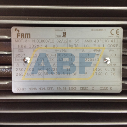 HBZ-132MC-4B3 FAM Motoren