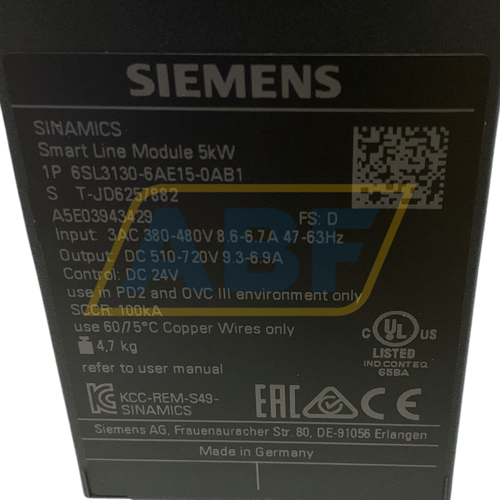6SL3130-6AE15-0AB1 Siemens