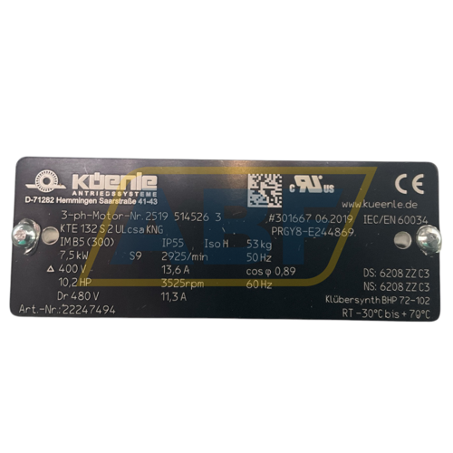 2519 514526 3 KTE132S Küenle Antriebssysteme