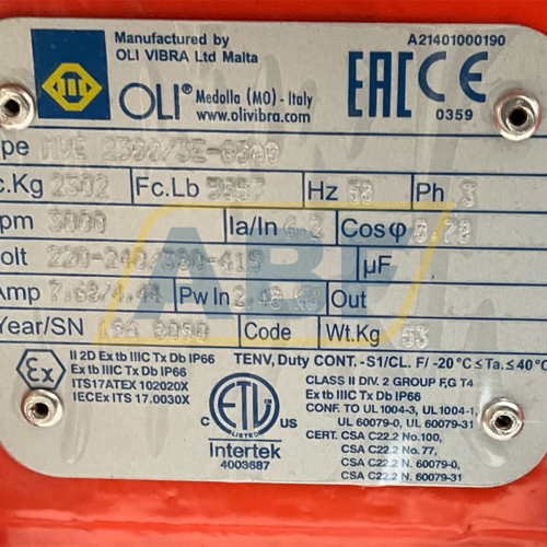 MVE2300/3E-60A0 OLI Medolla (MO)