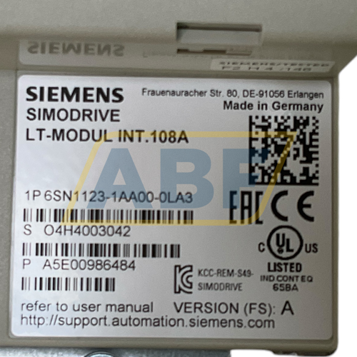 6SN1123-1AA00-0LA3 Siemens