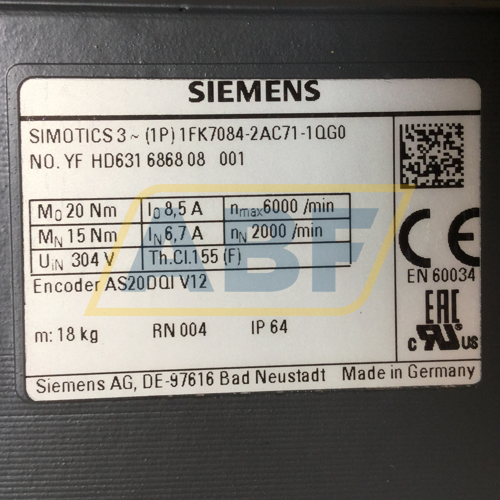 1FK7084-2AC71-1QG0 Siemens