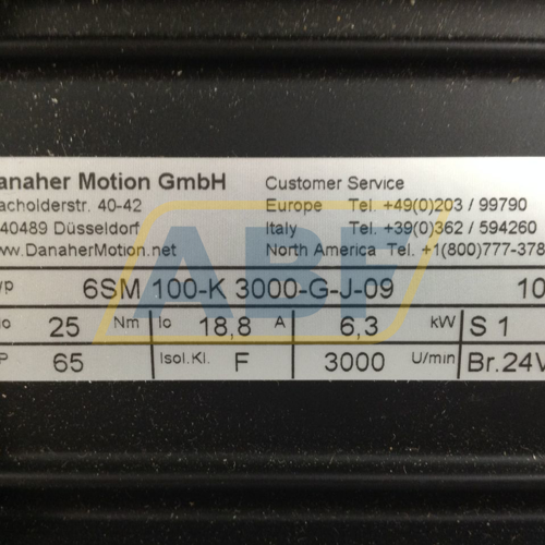 6SM100-K3000-G-J-09 Danaher Motion GmbH