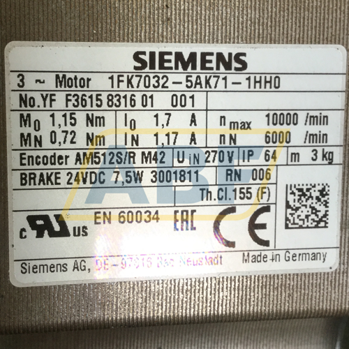 1FK7032-5AK71-1HH0 Siemens