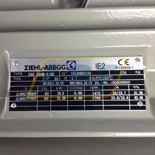 ZAH180M-4/HE-B3 Ziehl-Abegg
