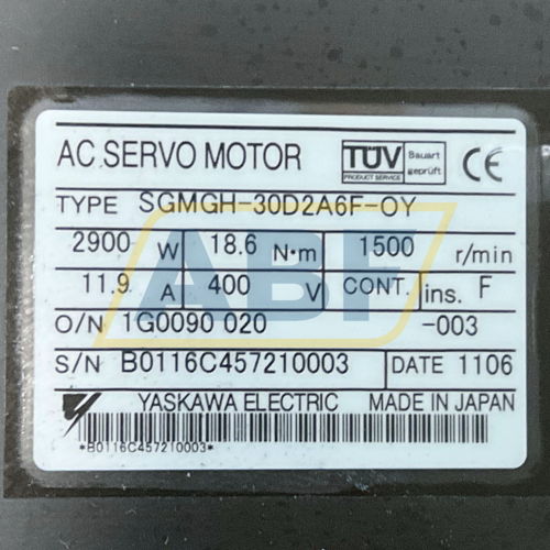 SGMGH-30D2A6F-OY Yaskawa