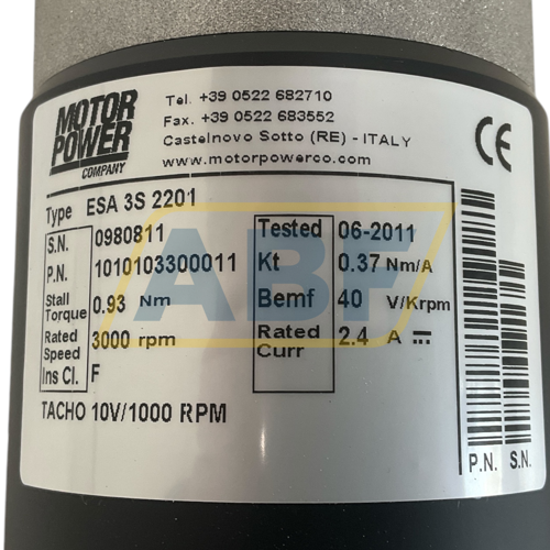 ESA 3S 2201 Motor Power Company